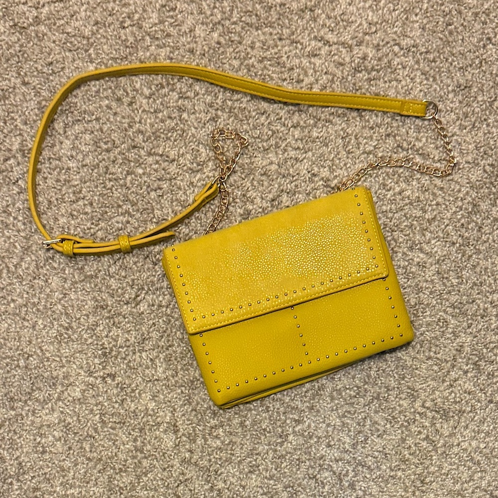 Mods Luxe Mustard Yellow Crossbody Purse